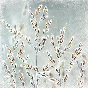 Servietter- Frozen Winter Blue Grey lunsj