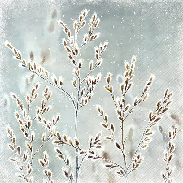 Servietter- Frozen Winter Blue Grey lunsj