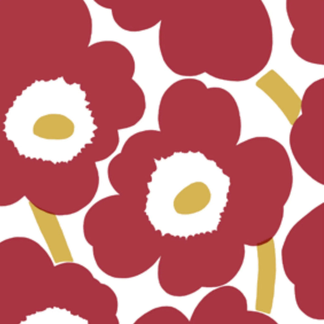 Servietter- Marimekko Unikko Red Gold Lunsj