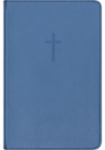 Last inn bildet i Galleri-visningsprogrammet, Bibel 2024, Blått skinn med register, Bokmål,  medium
