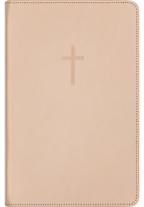 Bibel 2024, Lys brun skinn med register, Nynorsk, medium