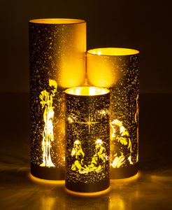 Lyslykt LED Krybbe Beige